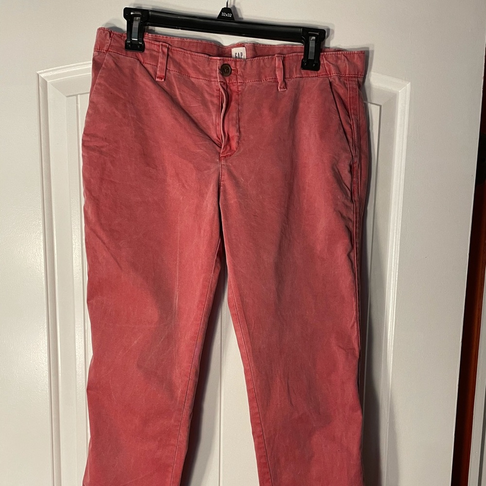 Gap Nantucket red girlfriend chino